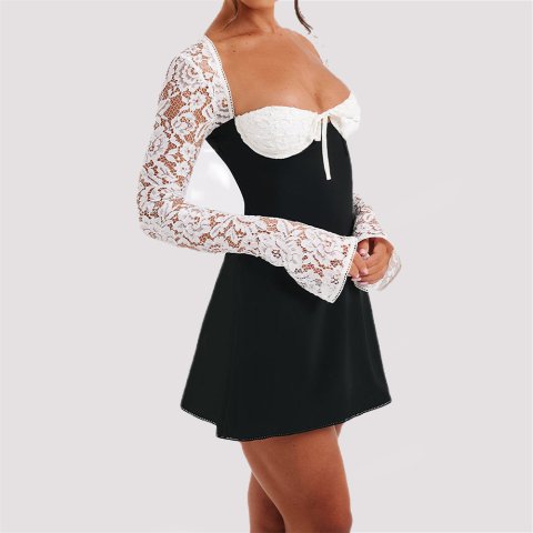 Lace Long Sleeve Dress 5