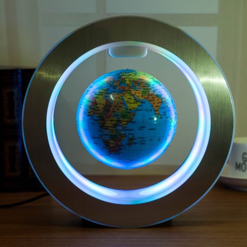 Round LED World Map Floating Globe Magnetic Levitation Light Anti Gravity Magic 5
