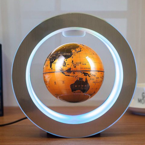 Round LED World Map Floating Globe Magnetic Levitation Light Anti Gravity Magic 6