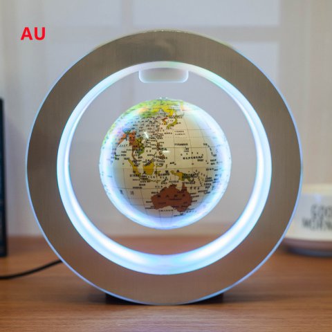 Round LED World Map Floating Globe Magnetic Levitation Light Anti Gravity Magic 9