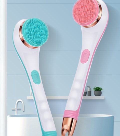 Electric Bath Brush Silicone Back Scrubber 9