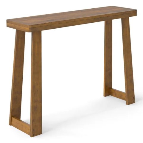 Walnut Solid Rubber Wood Narrow Console 5
