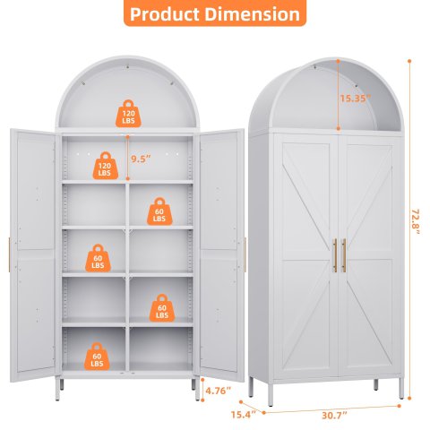 Metal Kitchen Pantry Storage 3