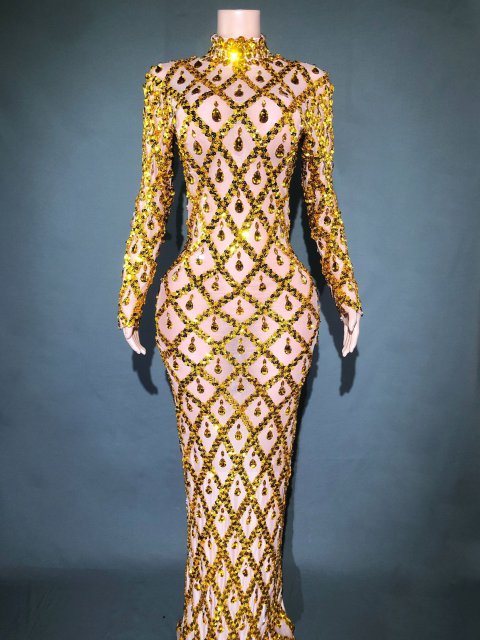 Shiny Rhinestone Women's Evening Party Formal Dress 7