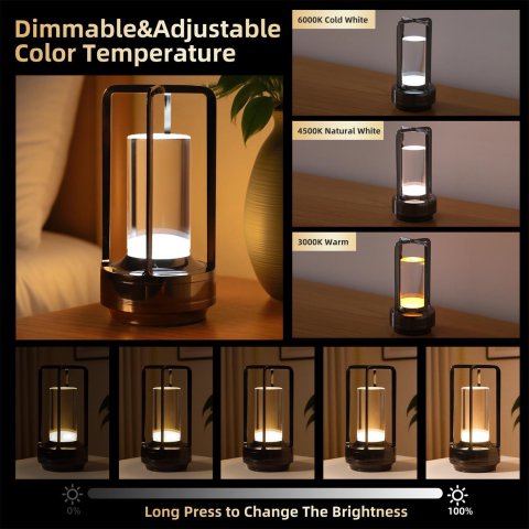 2pcs Portable Touch Control Table Lamp 7