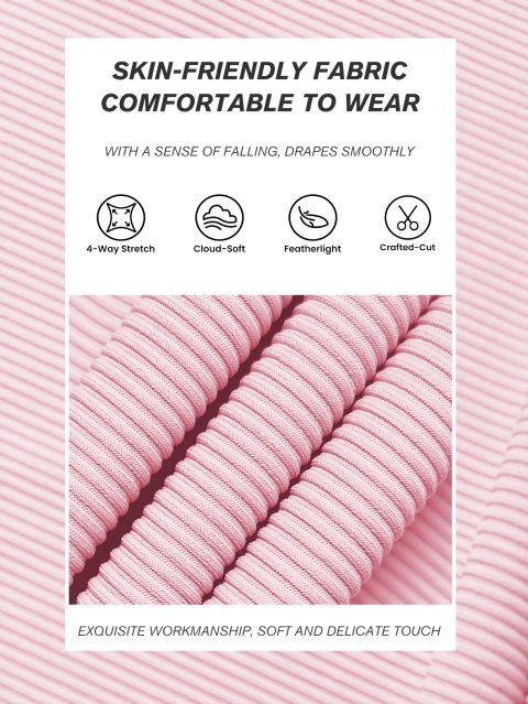 Womens Ribbed High-Waisted Sportswear Set 4