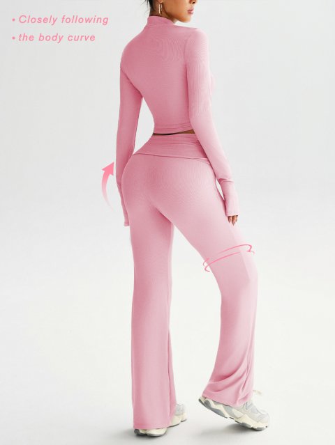 Womens Ribbed High-Waisted Sportswear Set 5