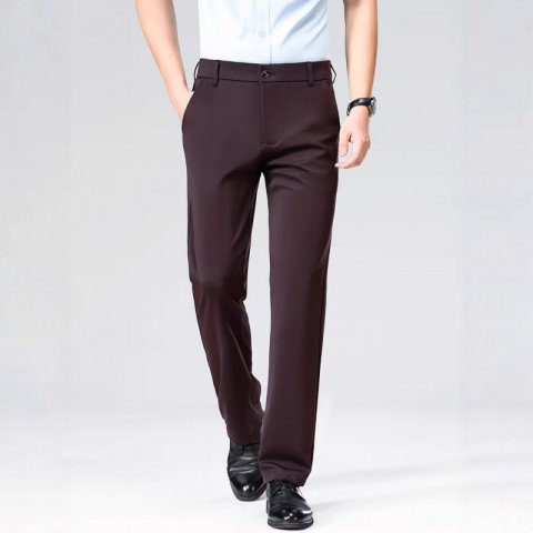 Mens Straight Leg Business Trousers 3