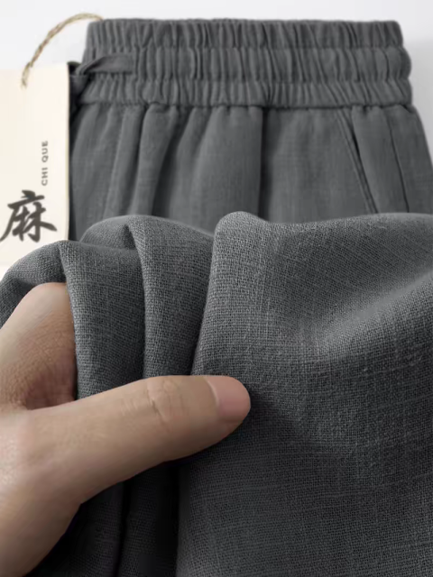 Mens Linen Casual Pants 3