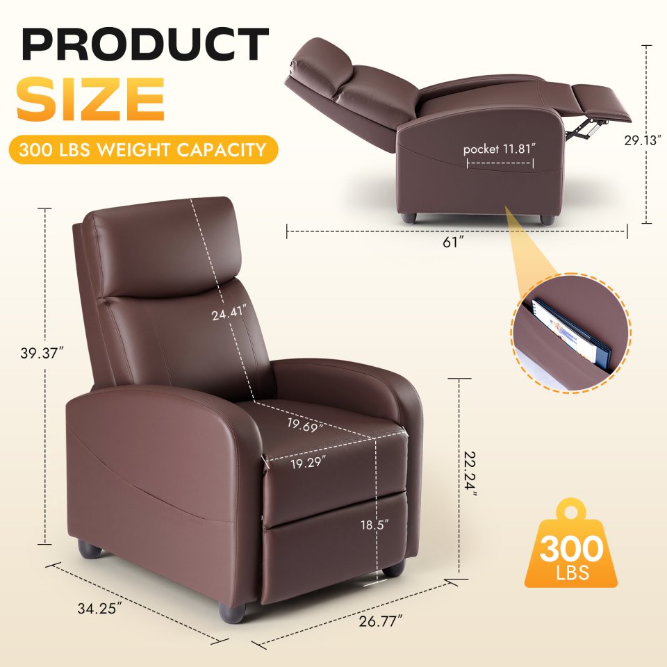 Reclining Sofa With Lumbar